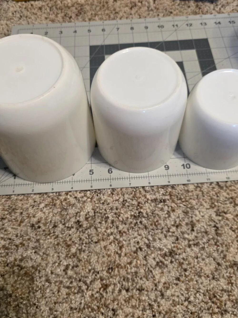 Vintage Acrylic 3 Piece Nesting Canister Set Yellow Floral sunflower